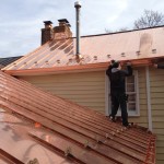 Installation of Copper roofing