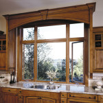 Kitchen With Wood Vinyl Windows