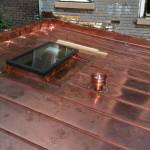 Residential Copper Roofing Example with Skylight