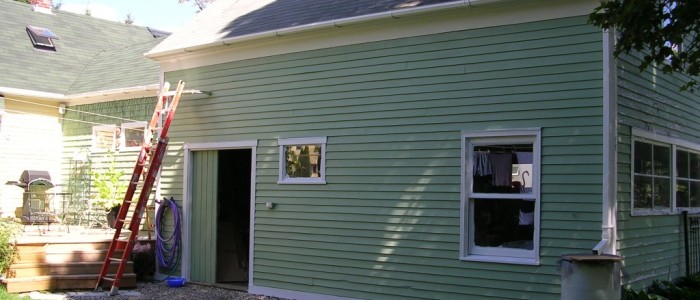 Small House with Siding made from Vinyl