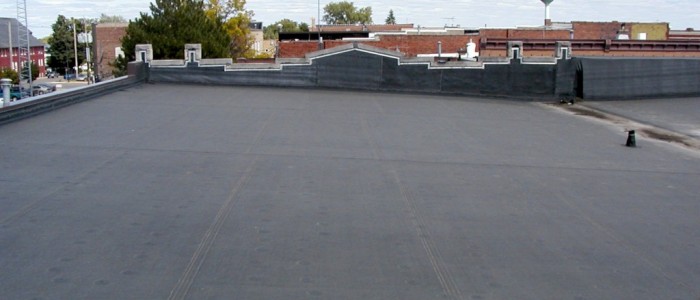 EPDM Roofing Example In Progress
