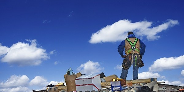 Construction Roofer Worker
